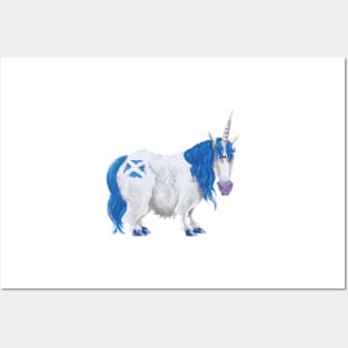 Scottish Saltire Unicorn Posters and Art